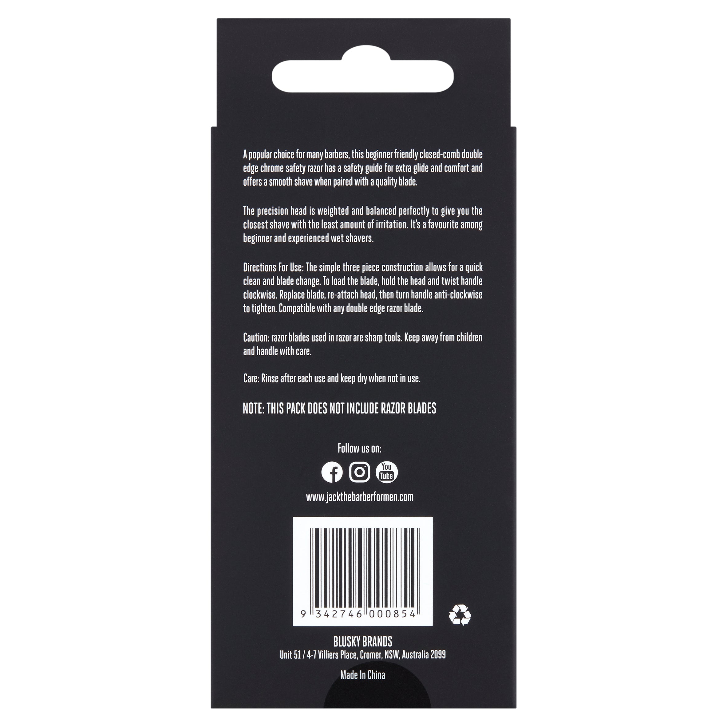 Double Edge Safety Razor