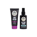 Two hair care products, a tube of Curl Cream and a bottle of Sea Salt Spray, by Jack the Barber.