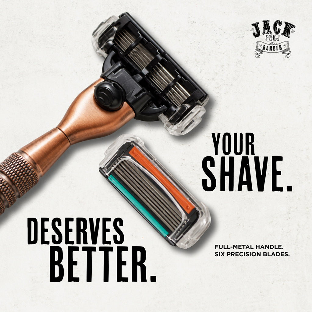 6 Blade Razor Kit