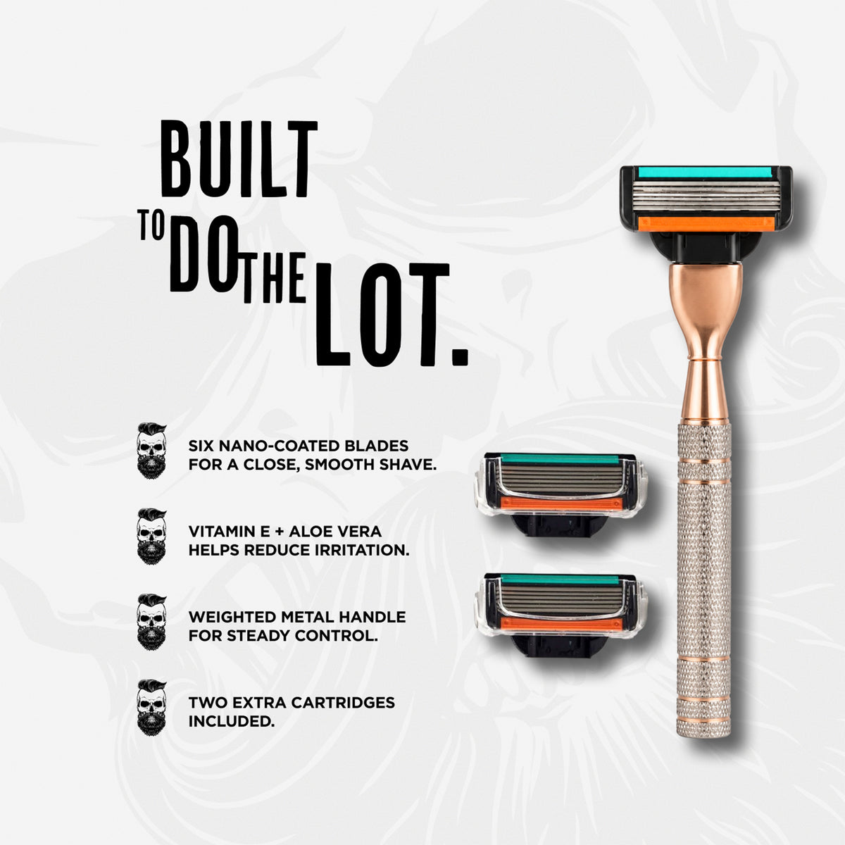 6 Blade Razor Kit