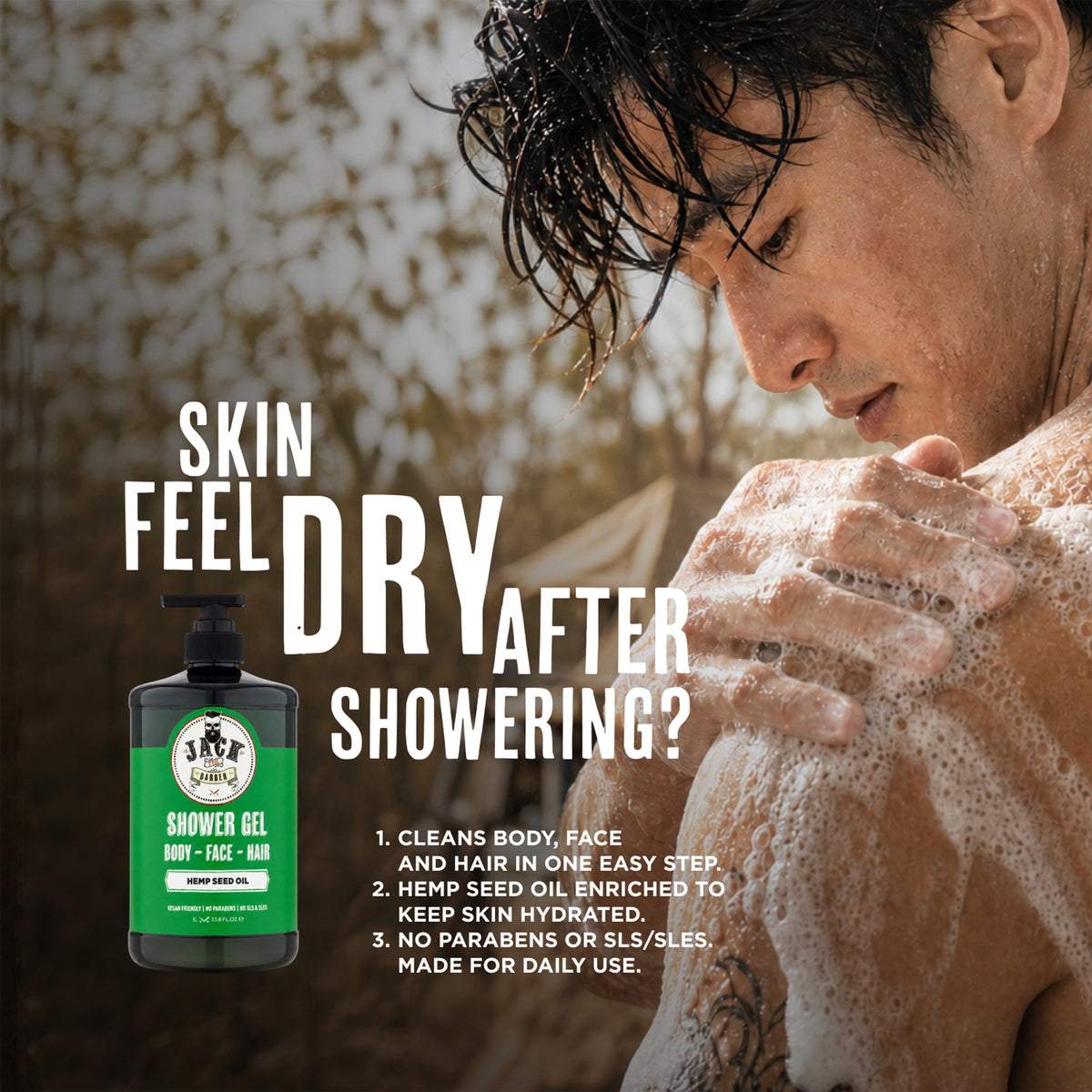 Shower Gel 1L - Hemp Seed Oil