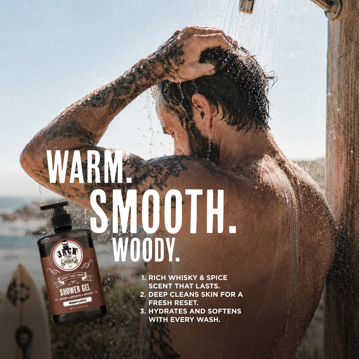 Shower Gel 1L - Whisky & Spice