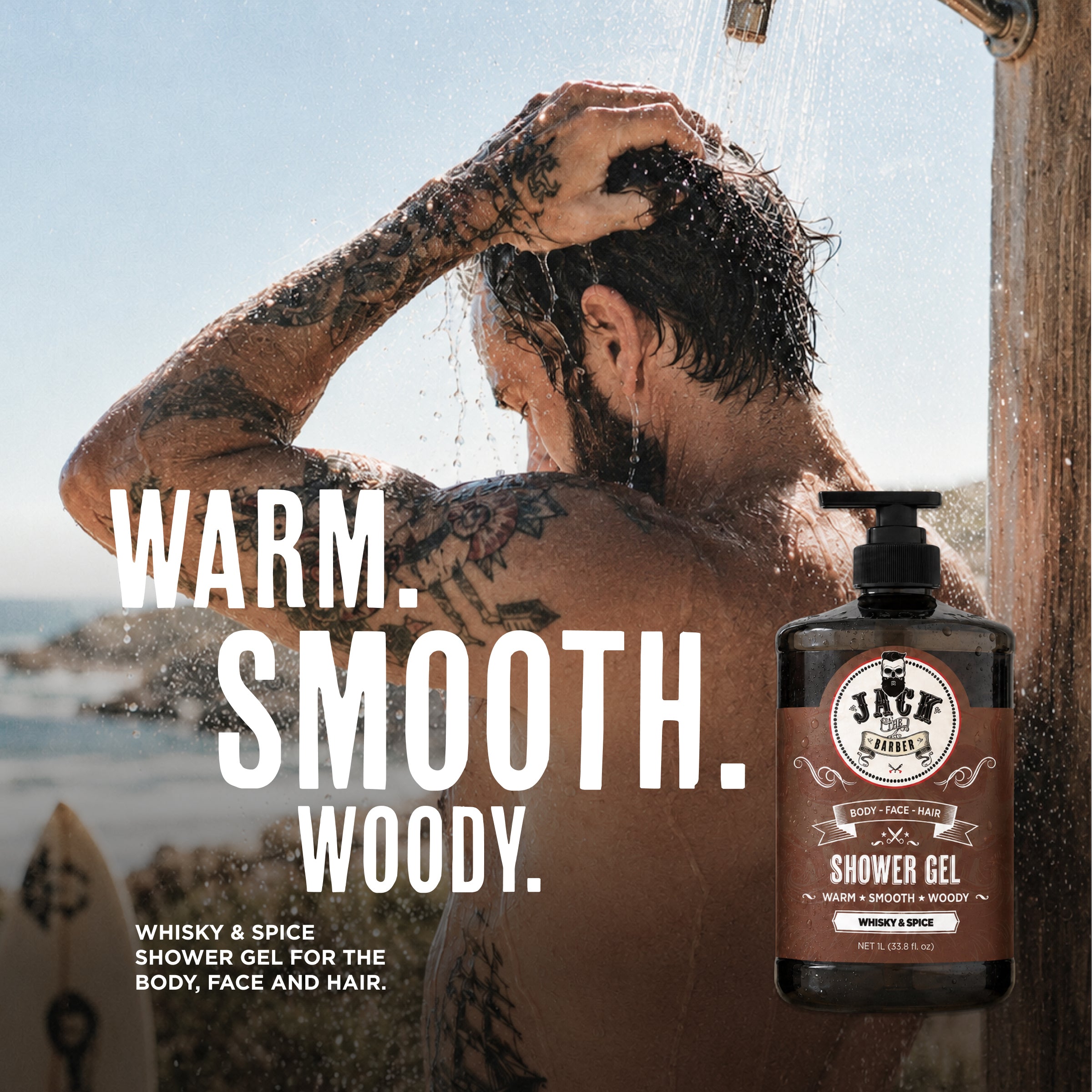 Shower Gel 1L - Whisky & Spice