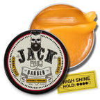 Jack the Barber pomade with packaging and label on a white background